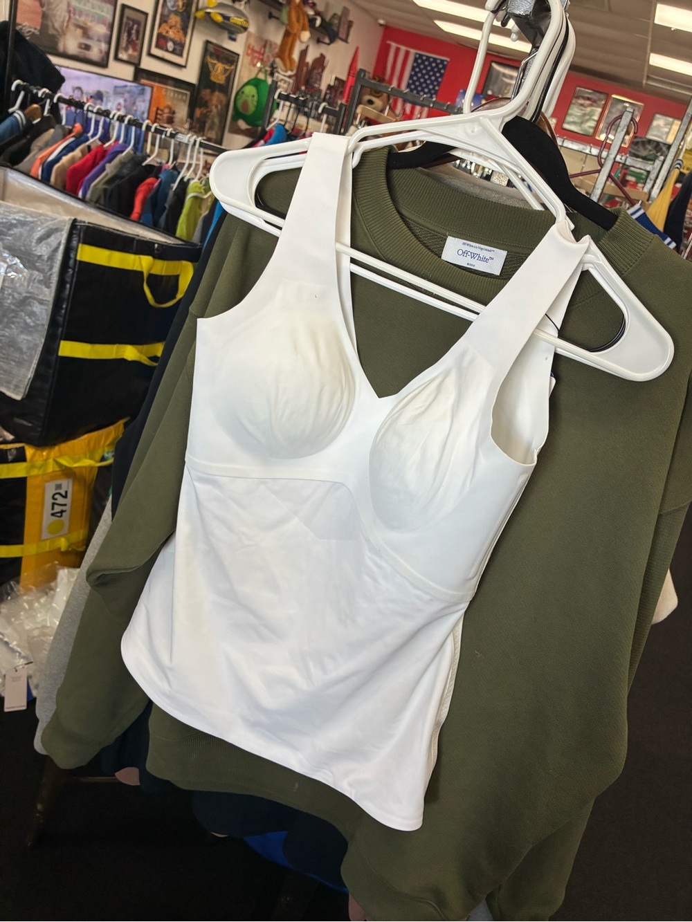 Women’s Honeylove LiftWear Tank White New SZ Med NWT